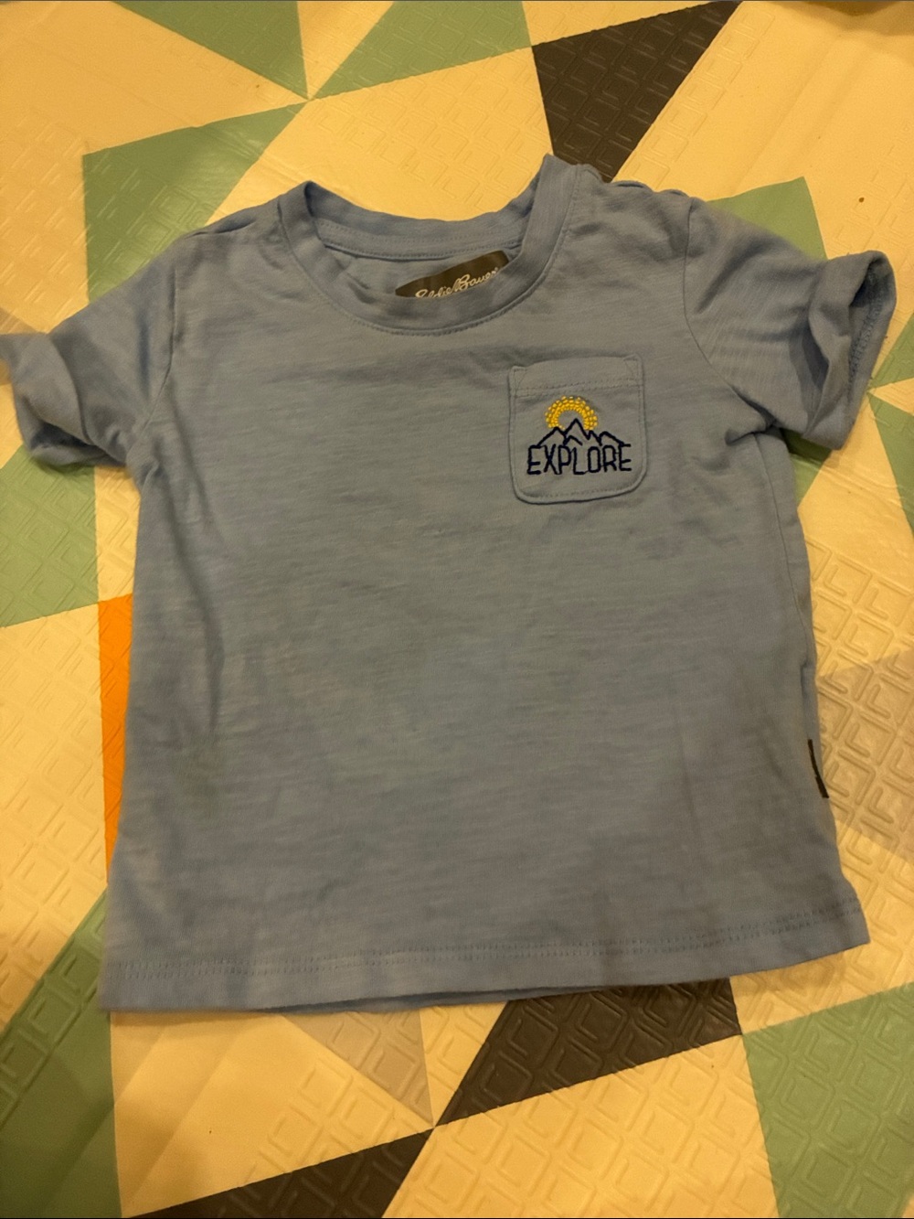 20/25$ 🧸 Explore Pocket Tee - Light Blue Kids Shirt